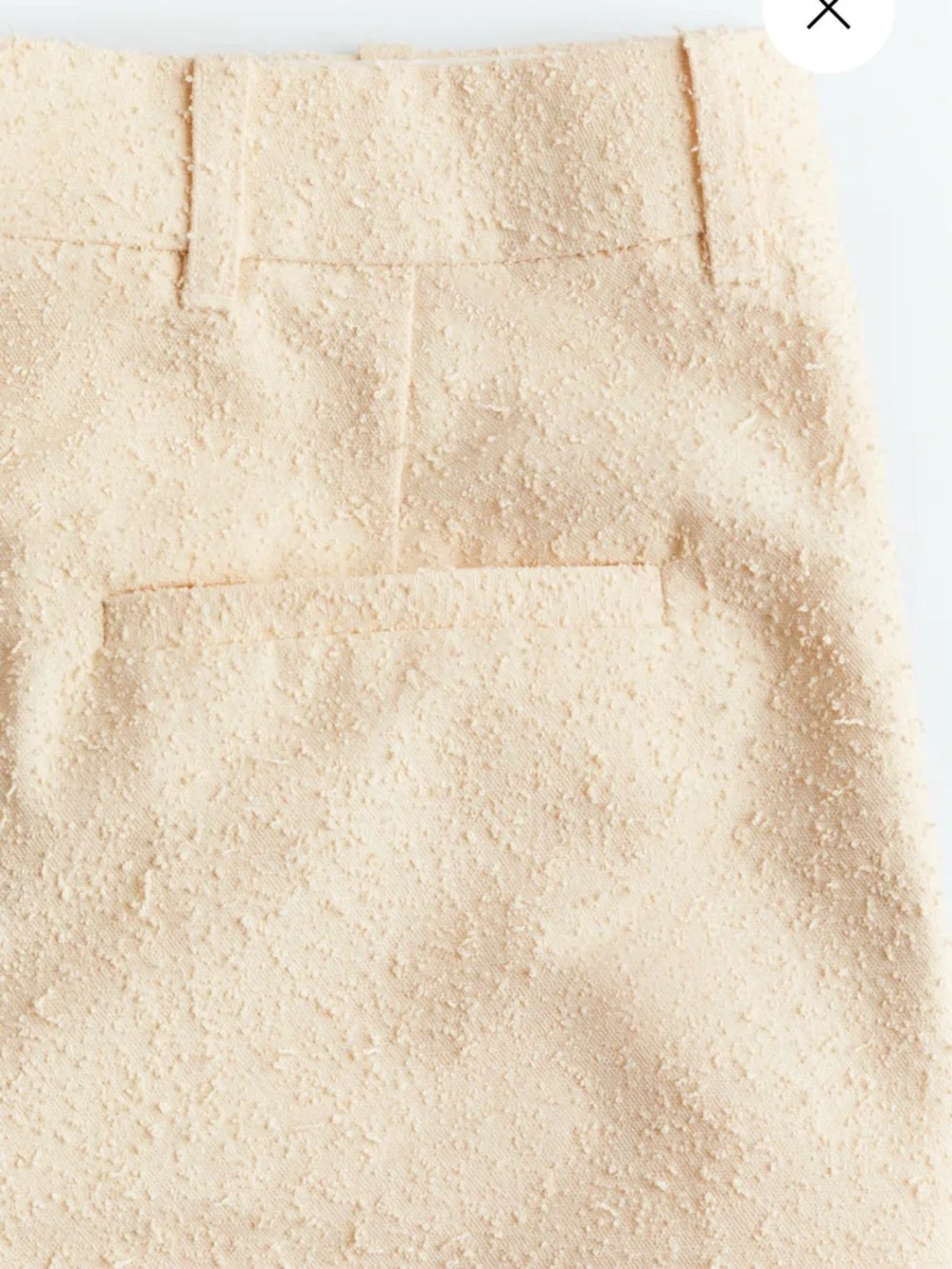 H&M Wide-Leg High-Waist Pleated Pants in Light Beige - Picture 2 of 5